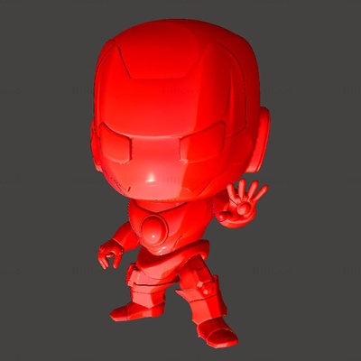 demir adam chibi 3d model hazır to yazdır stl baskı 3d print model - Mito3D