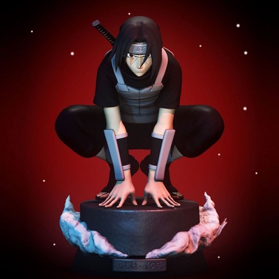 itachi anbu naruto 3d modelo pronto to impressão stl akatsuki uchiha sasuke susano sharingan anime manga gundam ninja assassino arte esculturas 3d print model - Mito3D