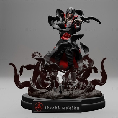 itachi uchiha naruto 3d modello pronto to stampa stl stampabile figura azione eroe miniatura carattere costossemodel supereroe anime figurine fantasia scultura madara sakuke sharingan 3dprint gioco miniature prescolare 3d print model - Mito3D