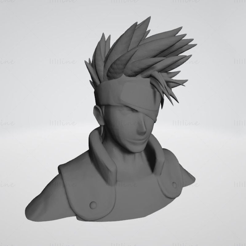 kakashi naruto fracasso 3d modelo pronto to impressão stl shippuden colecionável estátua espada sharingan shinobi miniaturas anime personagem character anbu figura boruto estatuetas 3D print model - Mito3D