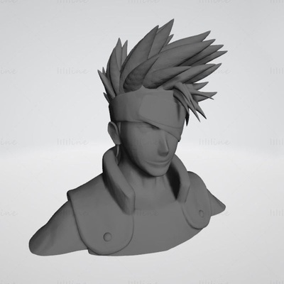 kakashi naruto büste 3d modell bereit to drucken stl shippuden sammlerstück statue drucken schwert espada sharingan shinobi miniaturen anime charakter anime character anbu zahl boruto figuren 3d print model - Mito3D