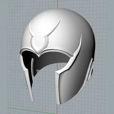 magneto helm 3d drucken modell stl 3d print model - Mito3D