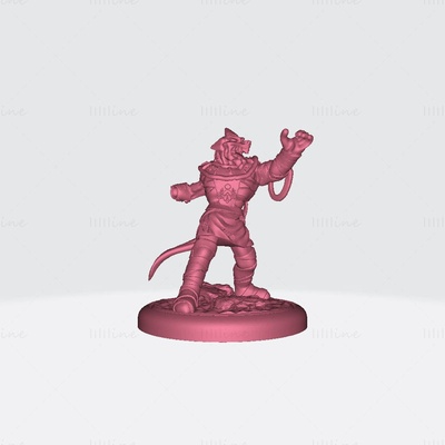 erkek magma dragonborn şaman 3d baskı model 3d print model - Mito3D