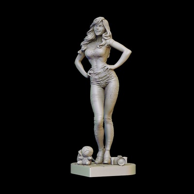 maria jane 3d modell bereit to drucken spider frau kunst skulpturen gwen mj wunder statue watson campbell sammlerstück mädchen comic hq miniaturen figuren stl 3d print model - Mito3D