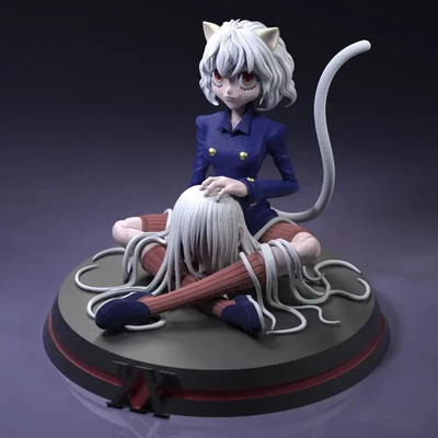 neferpitou cazador x 3d impresión modelo stl 3d print model - Mito3D