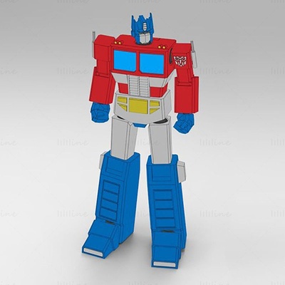 optimus önemli low polygon articulado 3d model hazır to yazdır stl transformatörler oyun teknoloji savaşçı karakter robot makine kahraman sci fi asker mecha 3d print model - Mito3D