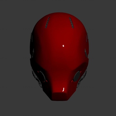 vermelho capuz arkham cavaleiro capacete 3d impressão modelo stl 3d print model - Mito3D