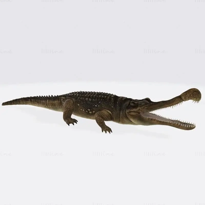 sarcosuchus 3d impressão modelo 3d print model - Mito3D