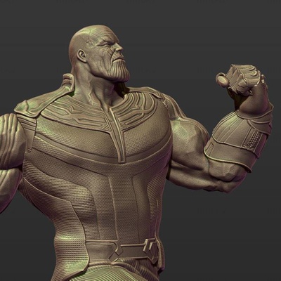 special stl - thanos 3d model ready to print endgame figure printing marvel infinity war fdm sla 3d print model - Mito3D