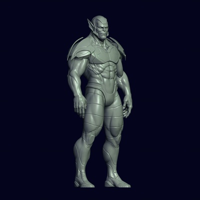 süper skrull 3d model hazır to yazdır hayret komik sanat heykeller stl 3d print model - Mito3D