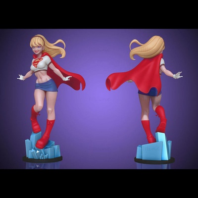 supergirl 3d model ready to print stl 3d print model - Mito3D