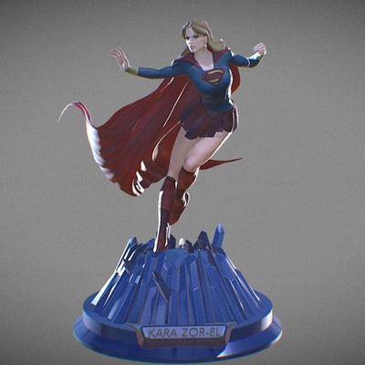 süper kız kara zor el 3d yazdır model stl 3d print model - Mito3D