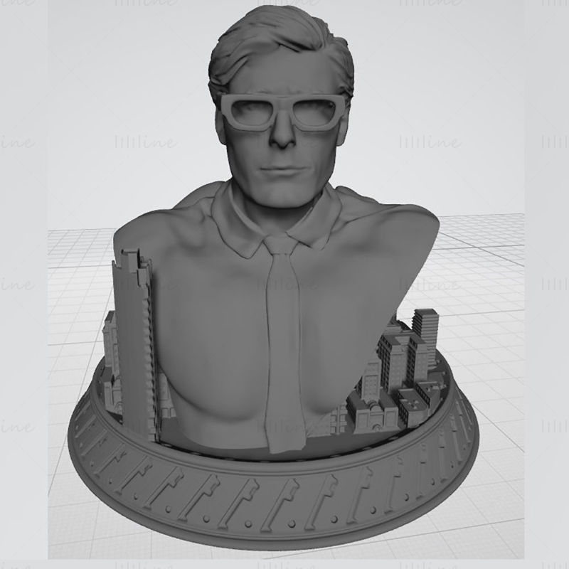 superuomo clark kent 3d modello pronto to stampa stl metropoli supereroe somiglianza affleck giustizia lega figurine giocattoli fallimento carattere 3D print model - Mito3D