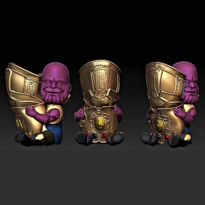 thanos panela 3d modelo pronto to impressão figura escultura brinquedos quentes maravilha gamestoys stl 3d print model - Mito3D