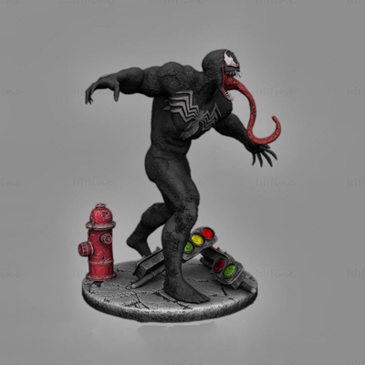 definitivo veleno statua 3d modello pronto to stampa stl meraviglia spider man vendicatori film miniature figurine statue furfante ragno supereroe figura giocattoli diorama sculture buio creatura comico simbionte alieno demone orrore sci fi figurina malvagio mostro fantasia cartone animato eroi spidey 3d print model - Mito3D