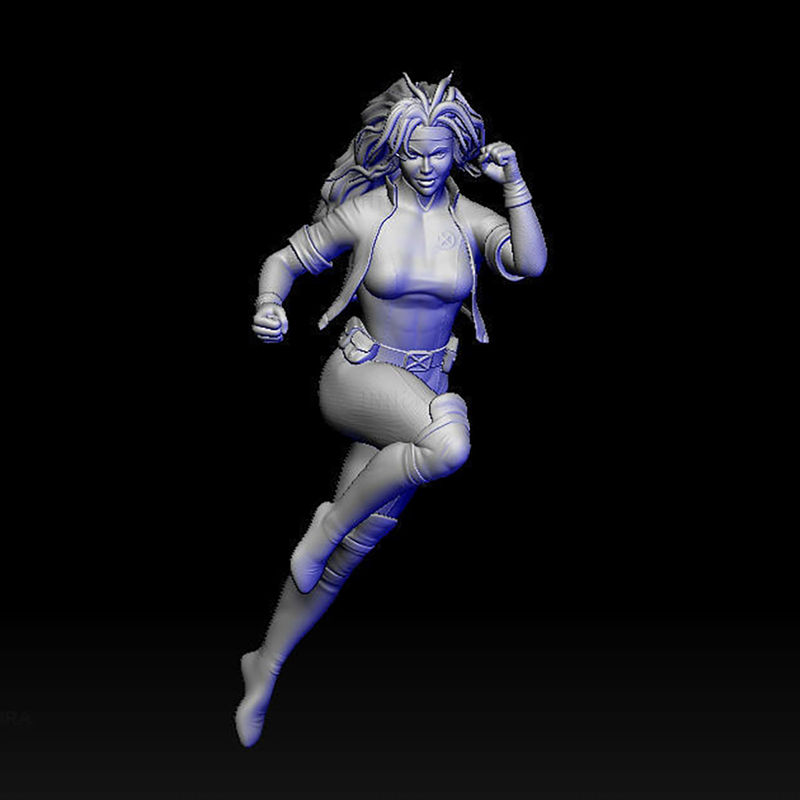 x men pícaro figurilla estatua guerrero mujer niña hembra Arte escultura figura súper busto stl zbrush maravilla historietas héroe personas cifras vengadores miniaturas figuritas X Men coleccionable 3D print model - Mito3D