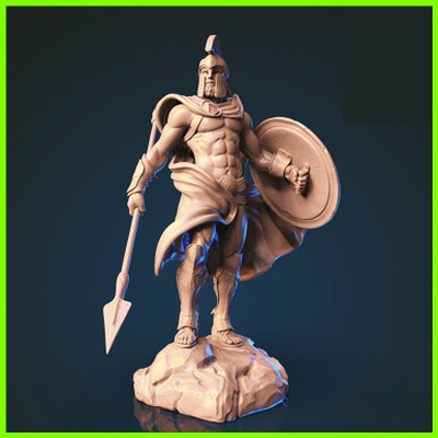 aristos gladiador estátua stl arquivo 3d impressão 3d print model - Mito3D