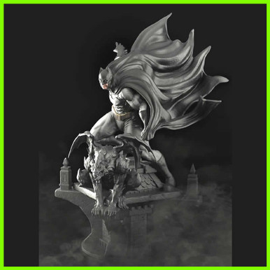 batman karanlık şövalye heykel 3D print model - Mito3D