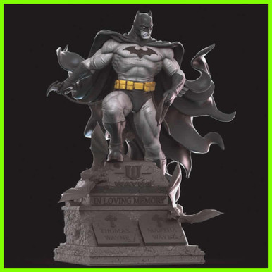 batman origens estátua 3D print model - Mito3D