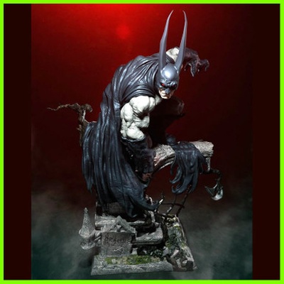 batman vampiro statua stl file 3d stampa 3d print model - Mito3D