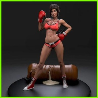 boxing girl - 3d print model - Mito3D