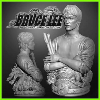 Bruce Lee buste 3d print model - Mito3D