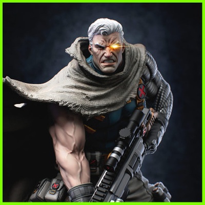 cable x-men statue - stl file 3d print 3d print model - Mito3D