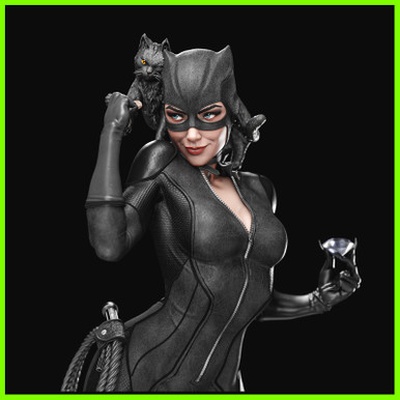 catwoman statue bust - stl file 3d print 3d print model - Mito3D