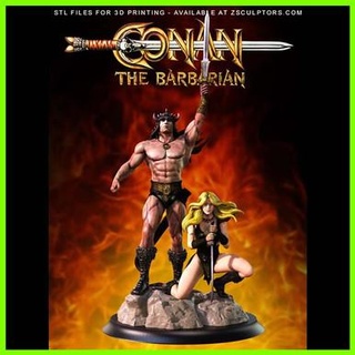 Conan bárbaro estátua 3d print model - Mito3D