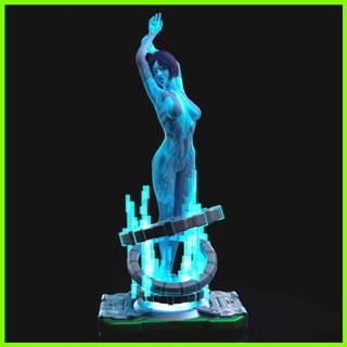 cortana alone statua 3d print model - Mito3D