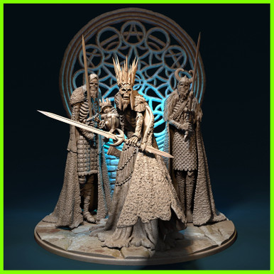 corona Príncipe diorama 3D print model - Mito3D