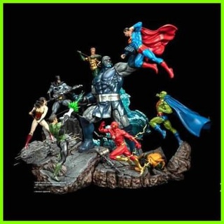 Darkseid guerra justicia liga diorama 3d print model - Mito3D