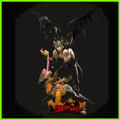 devilman statue - stl file 3d print 3d print model - Mito3D