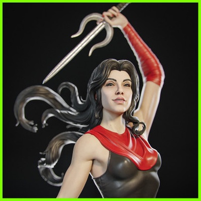 elektra natchios statue stl datei 3d drucken 3d print model - Mito3D