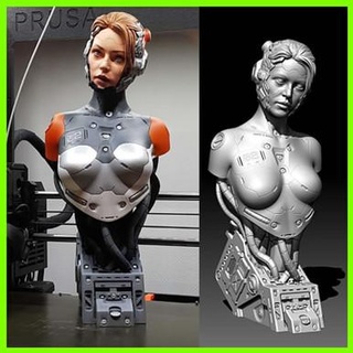 hembra cyborg busto 3d print model - Mito3D