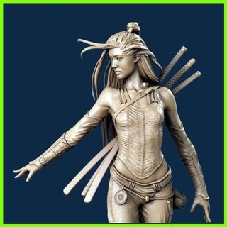 female samurai warrior - female samurai warrior -  3d print model - Mito3D