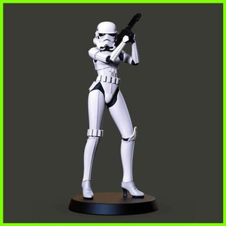 femmina stromtrooper stella guerre 3d print model - Mito3D
