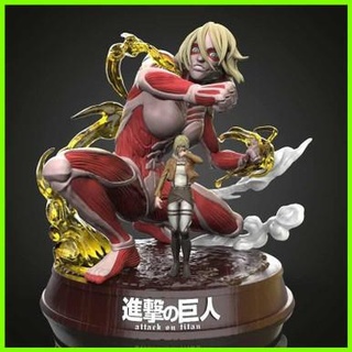 female titan attack statue - 3d print model - Mito3D