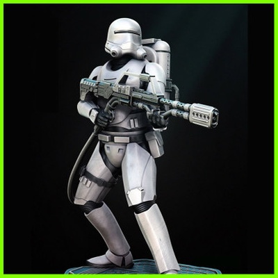 flametrooper star wars statue - stl file 3d print 3d print model - Mito3D