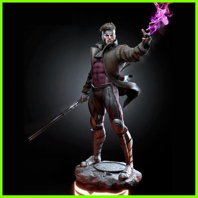 gambit men statue stl datei 3d drucken 3d print model - Mito3D