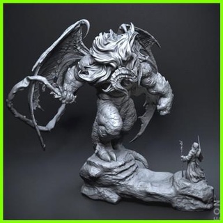 gandalf Balrog senhor argolas estátua 3d print model - Mito3D