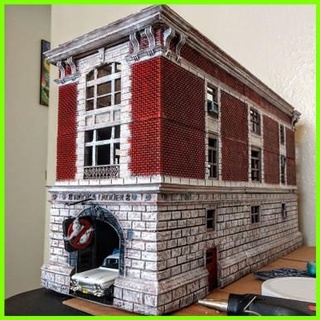 ghostbusters firehouse hook & ladder company 8 - 3d print model - Mito3D