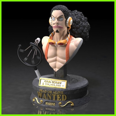 deus usopp 1 peça fracasso stl arquivo 3d impressão 3d print model - Mito3D