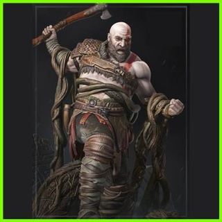 Deus guerra Kratos estátua 3d print model - Mito3D