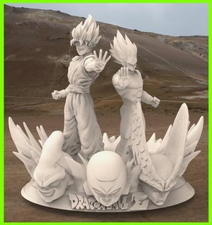 Goku vegeta Dragão bola 3d print model - Mito3D