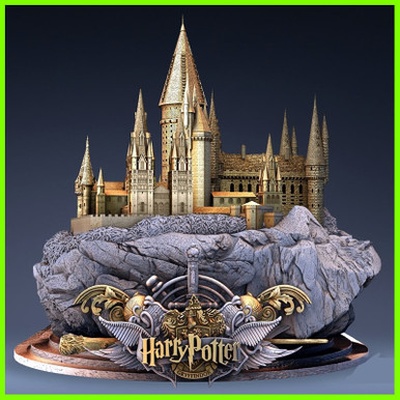 harry potter hogwarts cae - stl file 3d print 3d print model - Mito3D