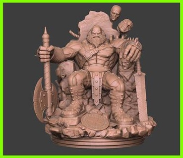 Hulk Thron 3d print model - Mito3D