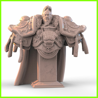 jaghatai khan buste wh40k 3D print model - Mito3D