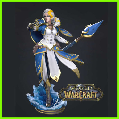 jaina orgulloso Warcraft estatua 3D print model - Mito3D