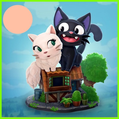 jiji lily kiki's delivery service - stl file 3d print 3d print model - Mito3D